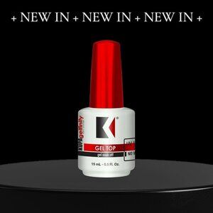NEW!! KUPA GelFinity No Wipe UV/LED Gel TopCoat 15ml/0.5oz Soak Off Clear Sealer